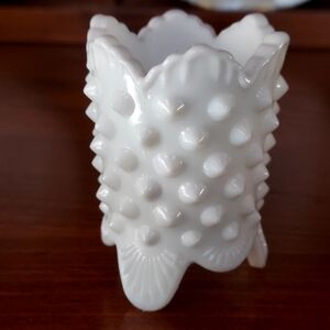 Fenton Milk Glass Toothpick Holder